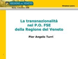 Coop. Transnazionale Regione Veneto
