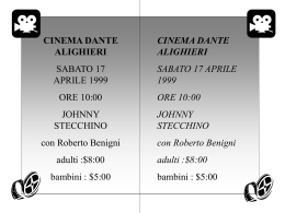 cinema dante alighieri - Languages @ Paperella