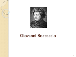 Giovanni Boccaccio - letteraturaestoria