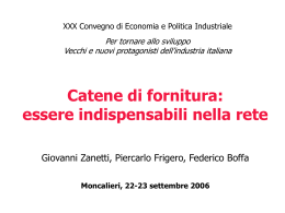 Reti internazionali e ruolo dell`industria italiana - Ceris-CNR