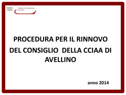 Slides procedura rinnovo consiglio