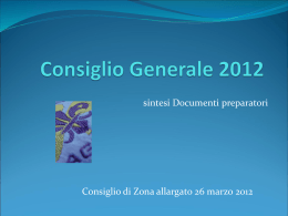 Consiglio Generale 2012 - Agesci Lecce Adriatica