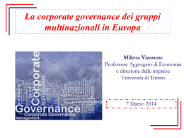 corporate governance - Università degli Studi di Torino