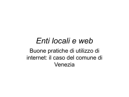 Enti locali e web - Roberto Cosolini