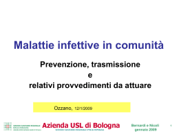Malattie infettive in comunit&agrave;