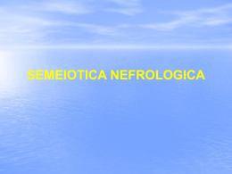Semeiotica nefrologica