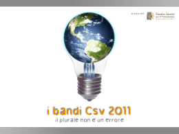 I Bandi CSV 2011