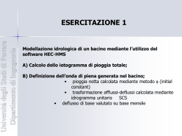 Lezione Eserc1 - Universit&agrave; degli Studi di Ferrara