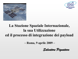 Le risorse nazionali a disposizione su ISS (Salvatore Pignataro)