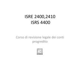 Introduzione al Corso - Scuola di Economia e Statistica