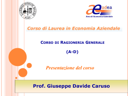 Corso di Ragioneria I - I-ECONOMY | Sito Unofficial di Economia