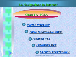 CORSO PRATICO DI NAVIGAZIONE IN INTERNET