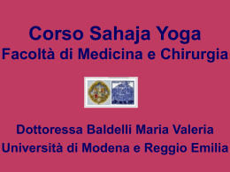 Corso - Sahaja Yoga Abruzzo
