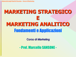 Slide Corso - Universit&agrave; degli Studi di Cassino