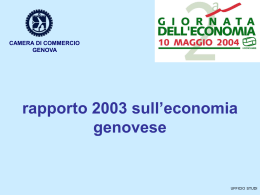 LA CONGIUNTURA - Camere di Commercio