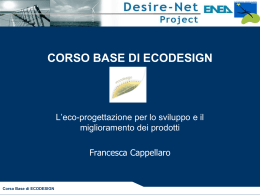 corso base di ecodesign