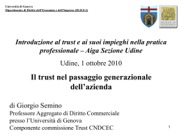 Udine 1.10.2010 passaggio generazionale