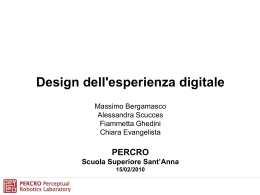 Design dell`esperienza digitale