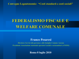 Slides intervento di Franco Pesaresi