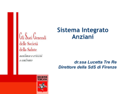 la popolazione anziana non autosufficiente