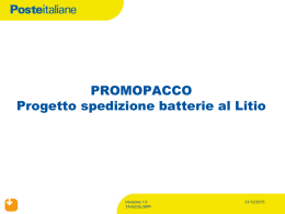 Presentazione progetto batterie litio