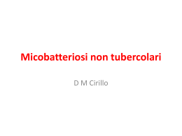 Micobatteriosi non tubercolari