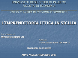 corso di laurea in economia e commercio