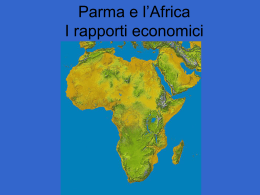 Parma e l`Africa - I rapporti economici