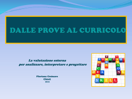Slides 2&deg; incontro - dalle prove al curricolo