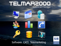 Presentazione di Telmar2000 in formato Microsoft