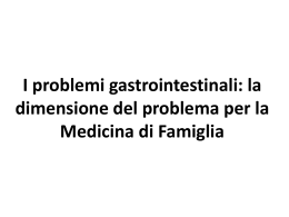 I problemi gastrointestinali