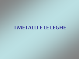 metalli e leghe ferrose