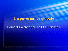 La governance globale
