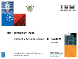 IBM BladeCenter Enterprise Blade Servers