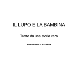 IL LUPO E LA BAMBINA