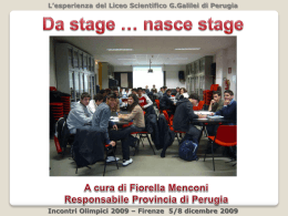 Organizzazione stages