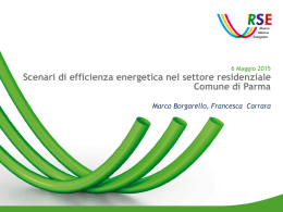 Slide Borgarello - RSE Analisi edifici Parma