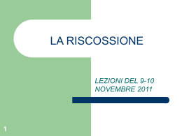 La riscossione spontanea I rimborsi