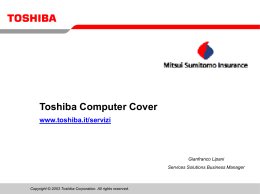 Toshiba Computer Cover