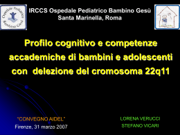 Nella prova di percezione spaziale