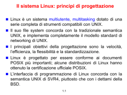 Struttura di Unix e di Linux