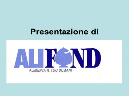 Slide su ALIFOND - FLAI CGIL Emilia Romagna