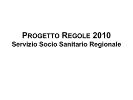 PROGETTO REGOLE 2009