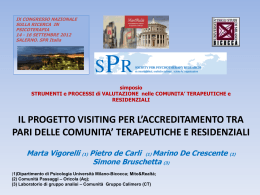 Il progetto Visiting italiano - Laboratorio di Gruppoanalisi