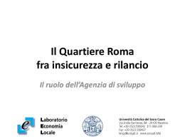 L`indagine su via Roma