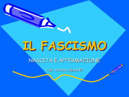 Nascita e affermazione del fascismo