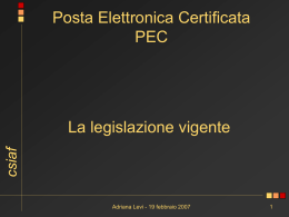PARLIAMONE INSIEME!! Incontro tra lo CSIAF e il Polo socio