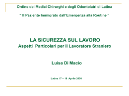 Incontro con DG - Ordine Medici Latina