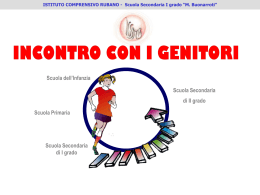 Materiale presentazione Scuola Secondaria
