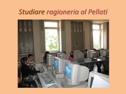 Studiare ragioneria al Pellati